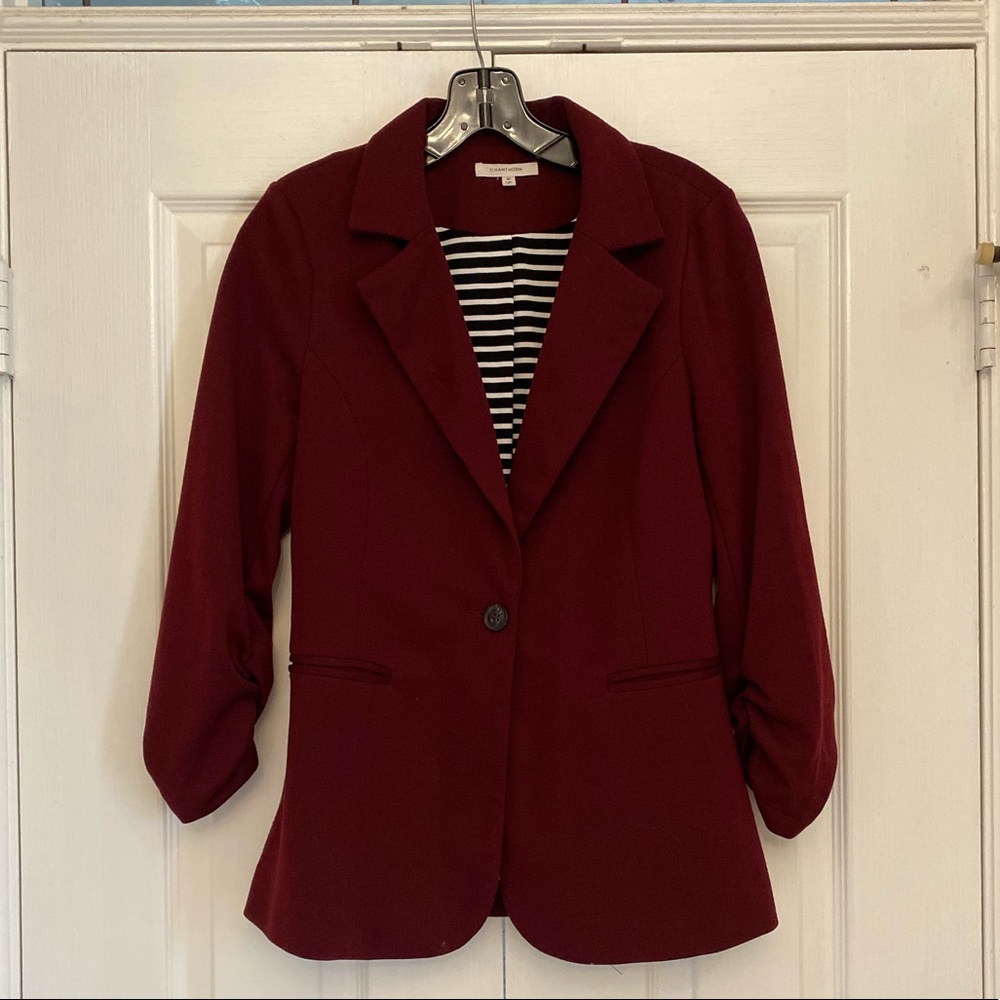 41 Hawthorn Stitch Fix ruched sleeve blazer sz M